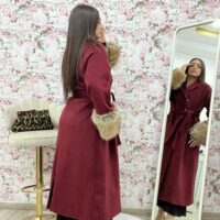 Cappotto con maniche in  pelliccia - immagine 4