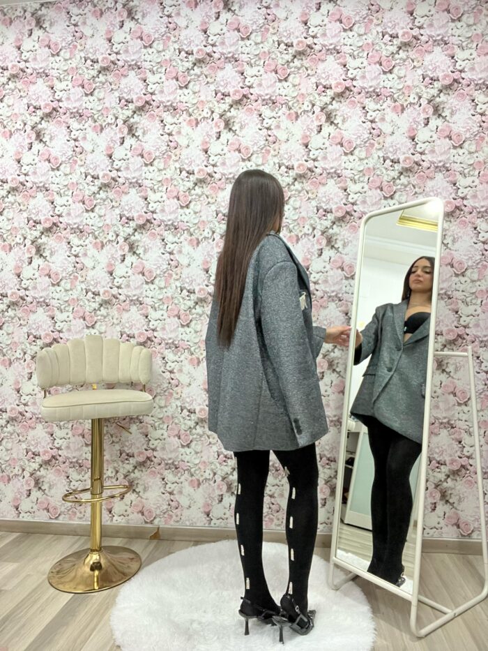 Blazer laminato over - immagine 4