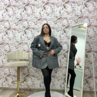 Blazer laminato over - immagine 2