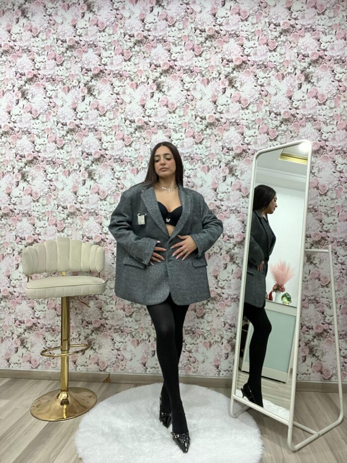 Blazer laminato over - immagine 2