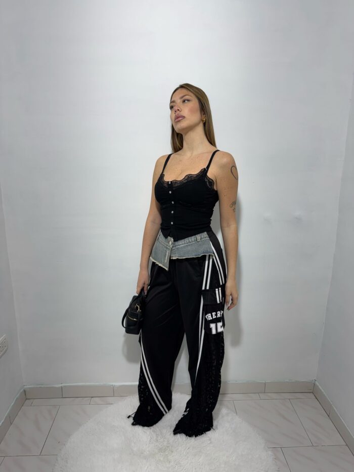 pantalaccio cheris in pizzo - immagine 3
