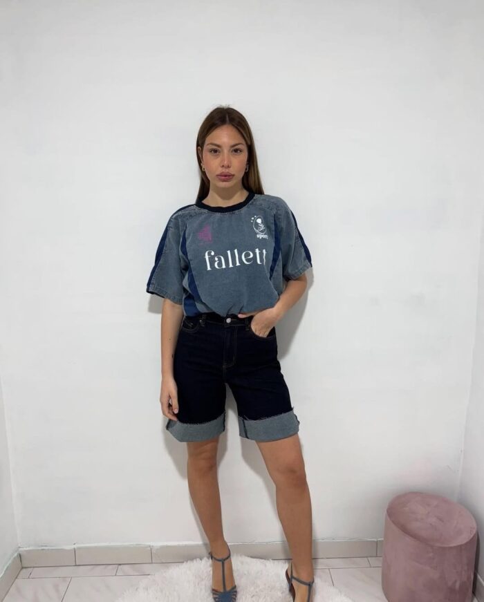 shirt in denim - immagine 2