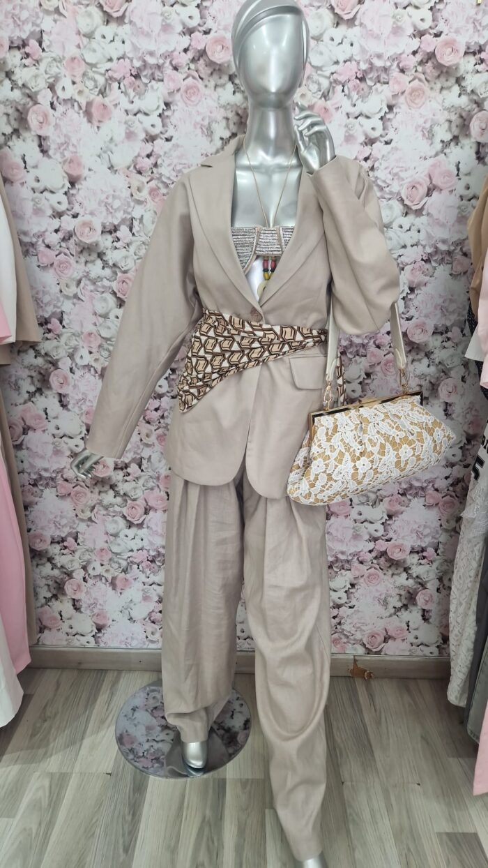 Tailleur in lino By Lumina - immagine 3
